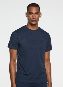 Hackett Amr T-shirt Herr Marinblå | BYPDSX-507