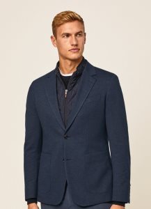 Hackett Blazer With Detachable Waistcoat Blazers Herr Blå | HVJKYD-980