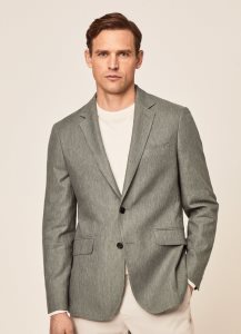 Hackett Herringbone Blazers Herr Olivgröna | YGLSBJ-402