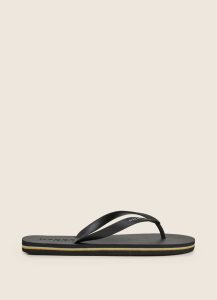 Hackett Logo Flip Flop Herr Svarta | HZVJXO-617