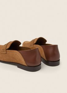 Hackett Mocka Loafers Casual Skor Herr Bruna | SMWAYF-298