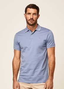 Hackett Pima Korta Sleeve Piketröja Herr | NDWGMP-405