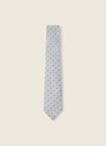 Hackett Printed Slipsar Herr Silver | BWMSUF-084