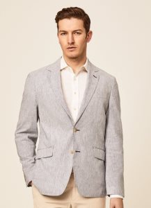 Hackett Randig Blazers Herr Marinblå Vita | AIVMOZ-342