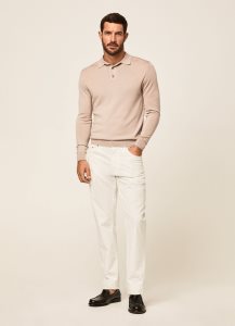 Hackett Regular Fit Core Trinity Långbyxor Herr Vita | PJXTYN-685