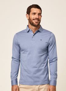 Hackett Slim Fit Long-sleeve Piketröja Herr | UAPXBN-921