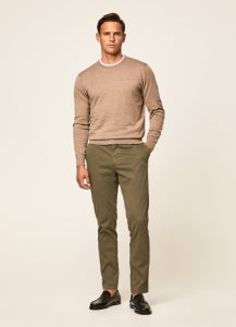 Hackett Textured Slim Fit Långbyxor Herr | VLZJMS-456