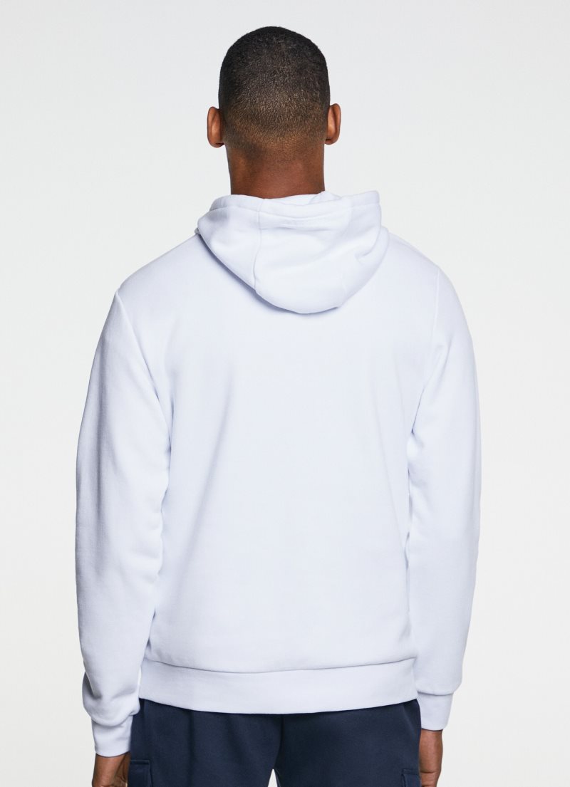 Hackett Amr Logo Hoodie Tröjor Herr Vita | XDJZTR-862