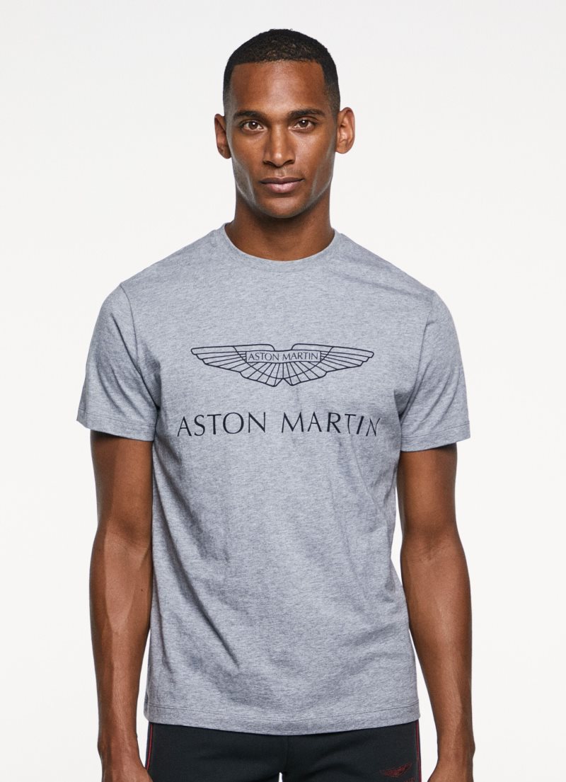 Hackett Amr Maxilogo T-shirt Herr Grå | TAJZLB-971