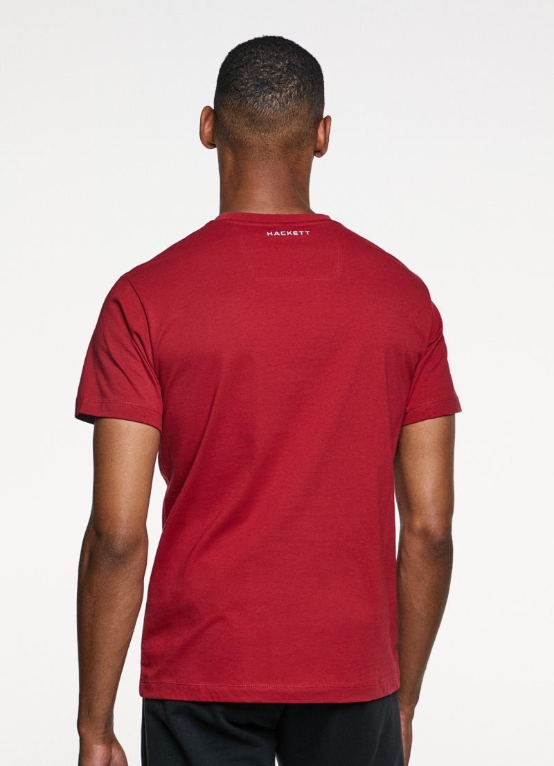 Hackett Amr Maxilogo T-shirt Herr Röda | AFEGSU-629