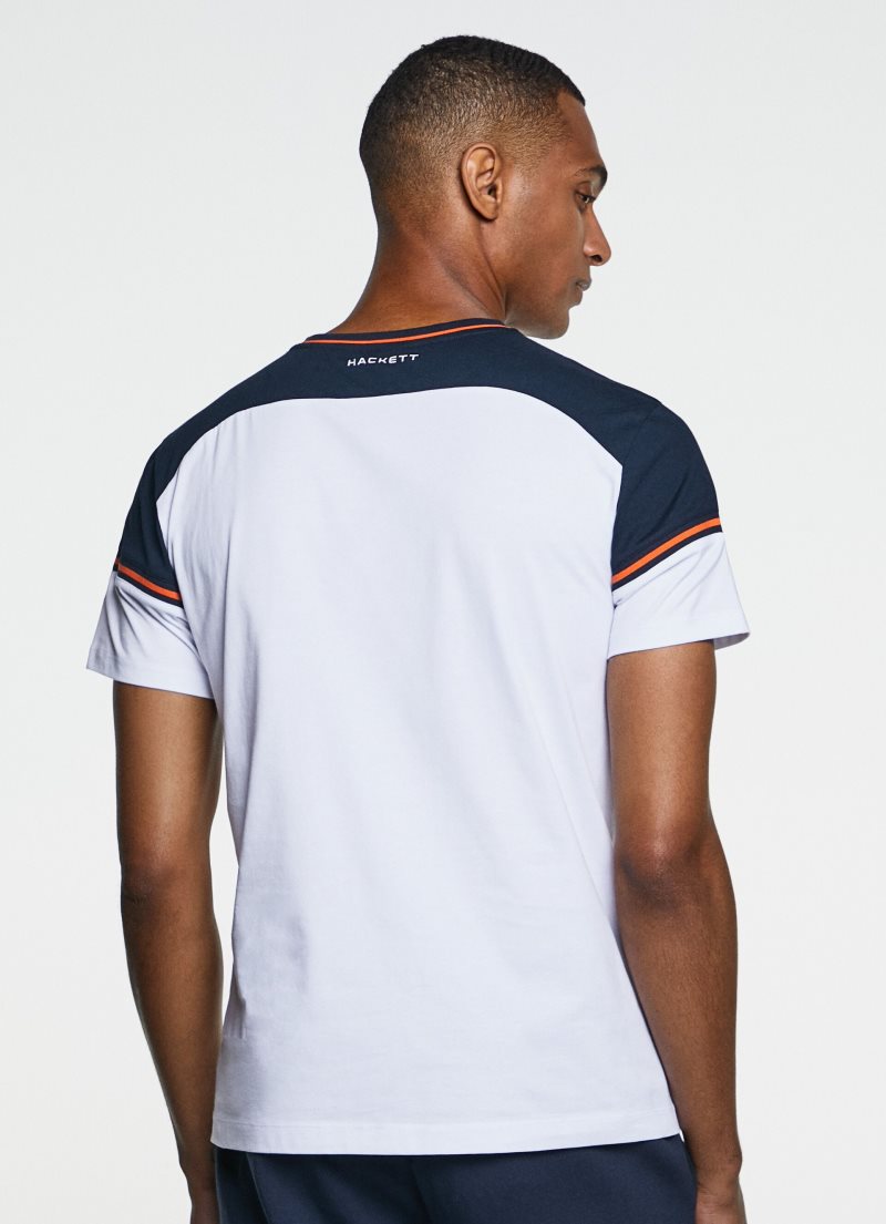 Hackett Amr T-shirt Herr Vita | DWQBIG-953