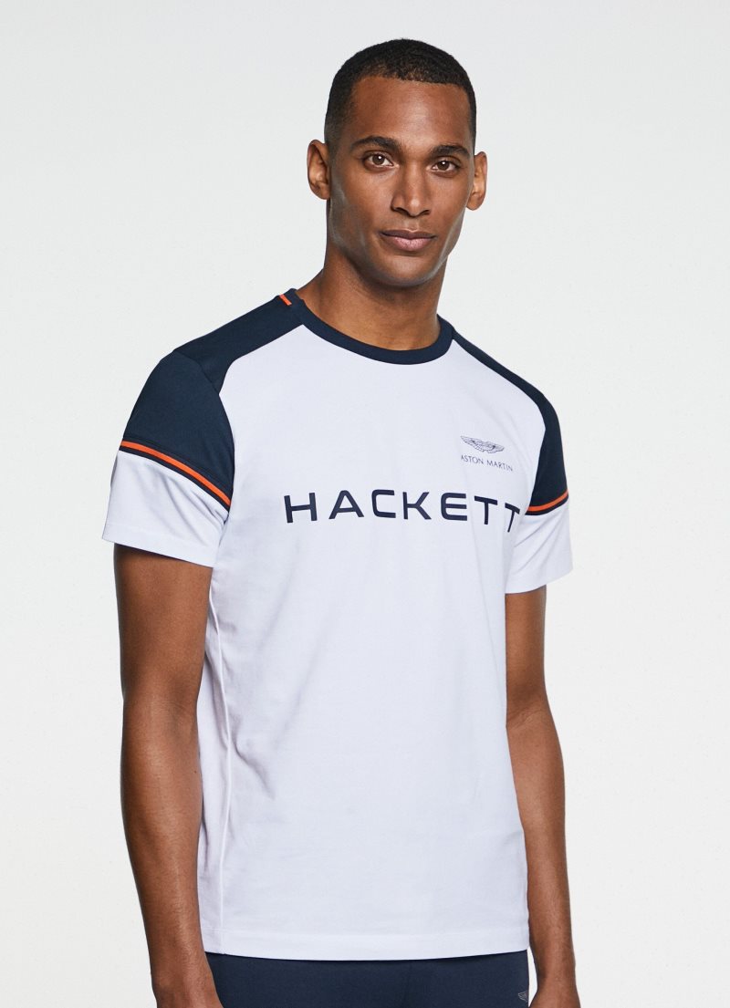 Hackett Amr T-shirt Herr Vita | DWQBIG-953