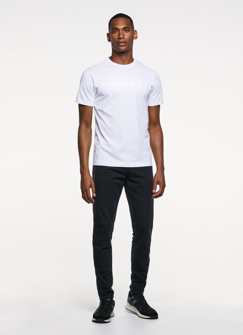 Hackett Basic Bomull T-shirt Herr Vita | DGVBYK-542