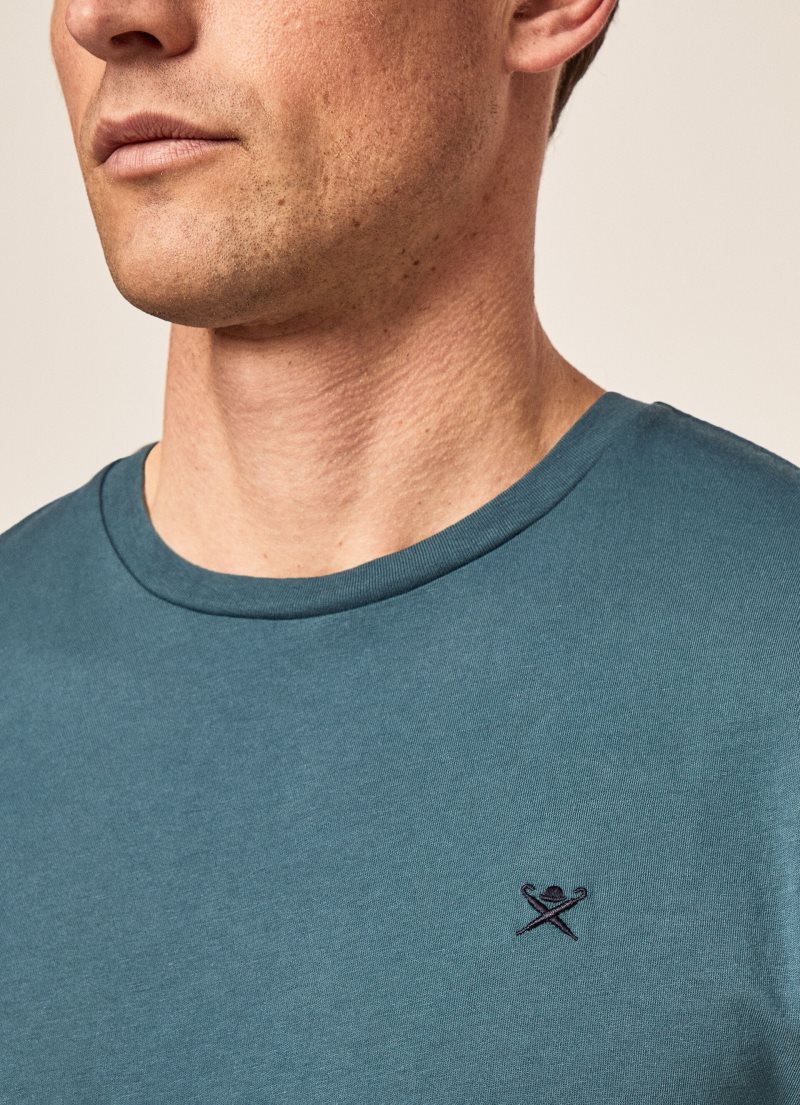 Hackett Basic Embroidered Logo T-shirt Herr | IOUCWQ-158