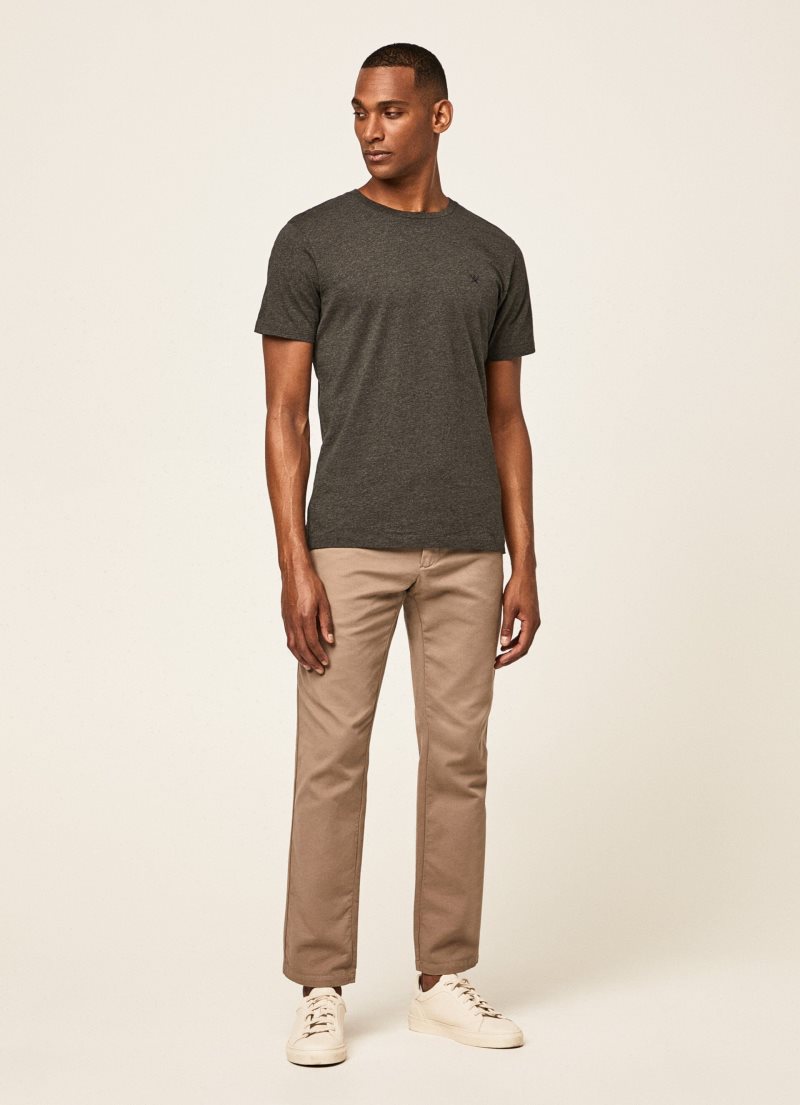 Hackett Basic Embroidered Logo T-shirt Herr | ISLRXN-680