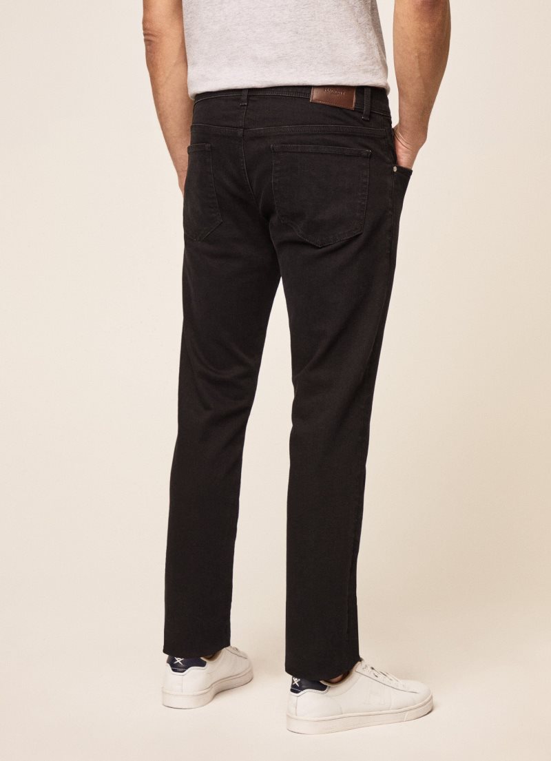 Hackett Black Slim Fit Jeans Herr Svarta | RBZPWX-263