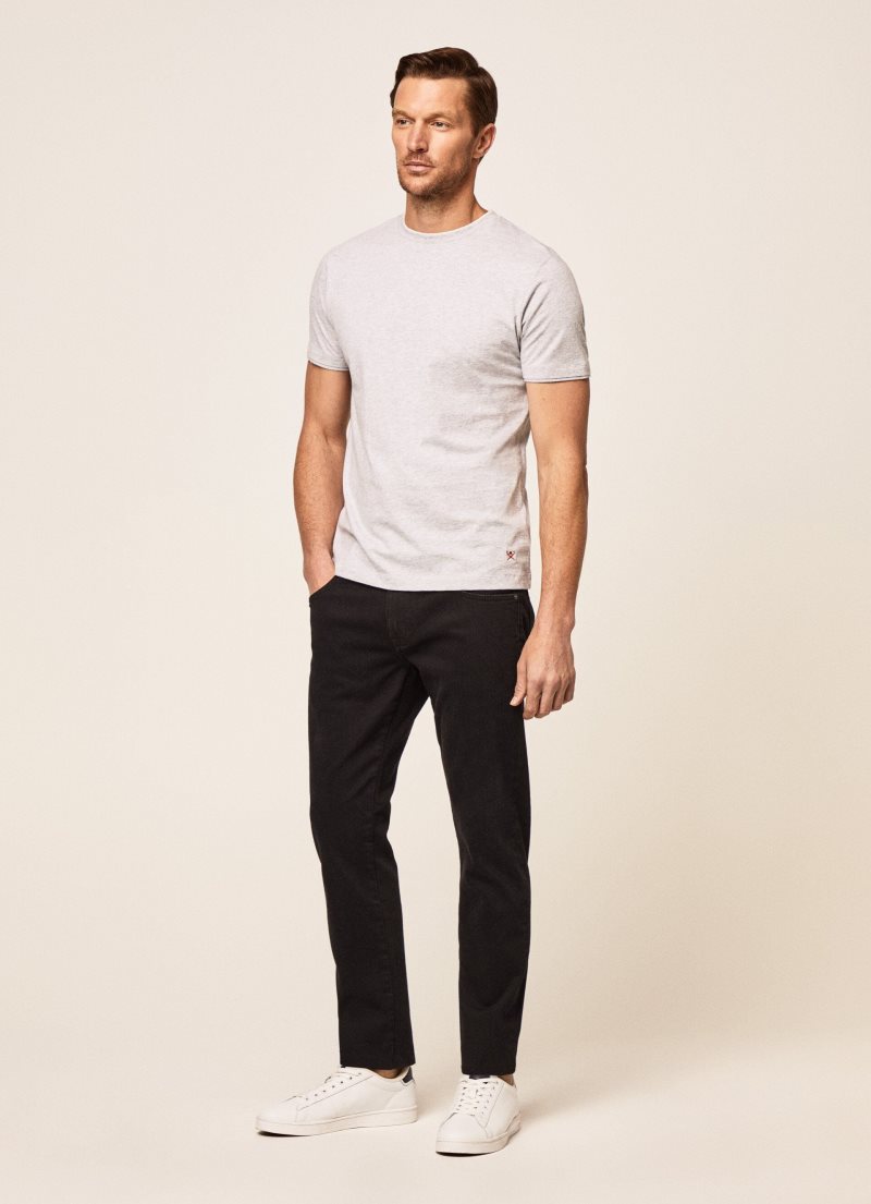 Hackett Black Slim Fit Jeans Herr Svarta | RBZPWX-263