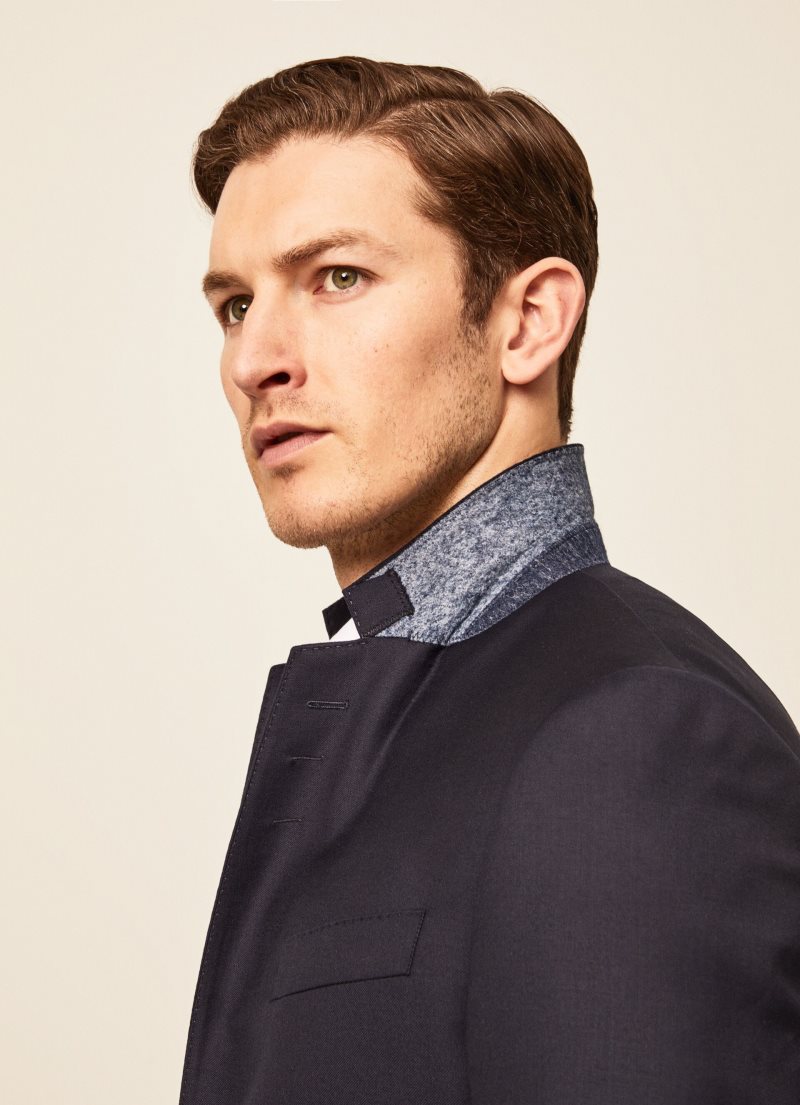 Hackett Blazer In Italian Fabric Blazers Herr Marinblå | QZMWGN-907