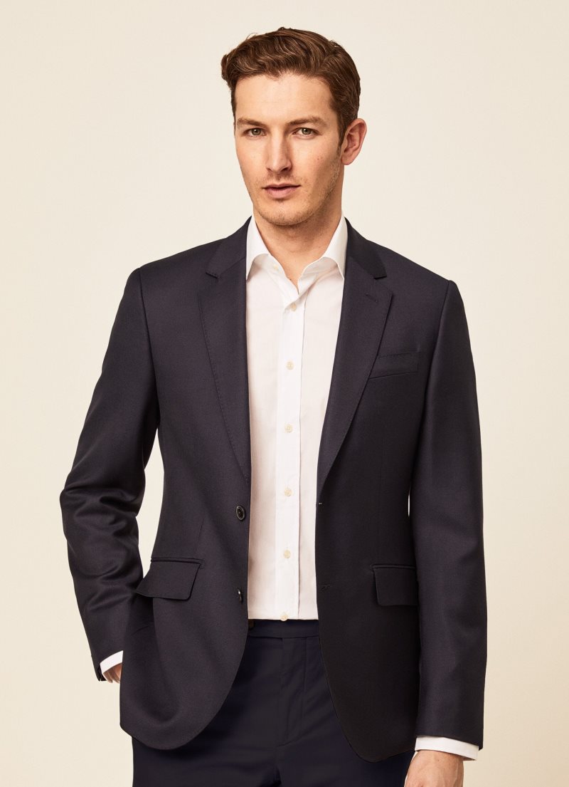 Hackett Blazer In Italian Fabric Blazers Herr Marinblå | QZMWGN-907