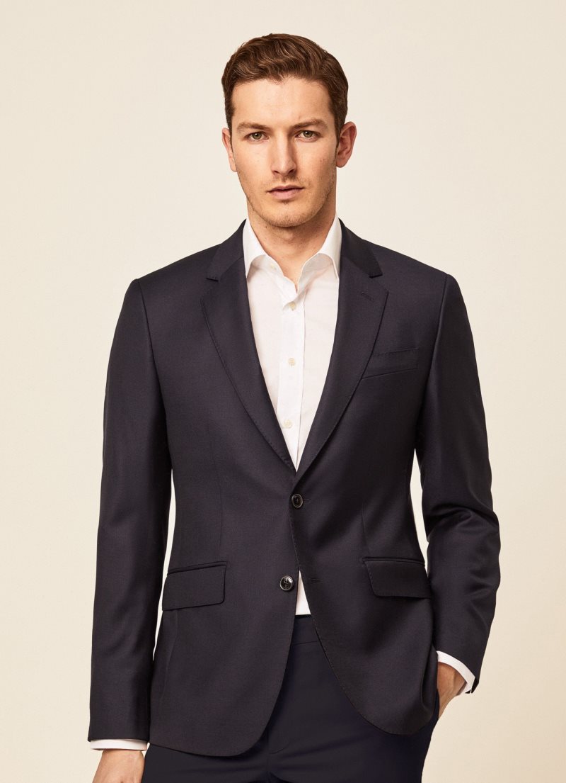 Hackett Blazer In Italian Fabric Kostymer Herr Marinblå | KUJWXZ-237