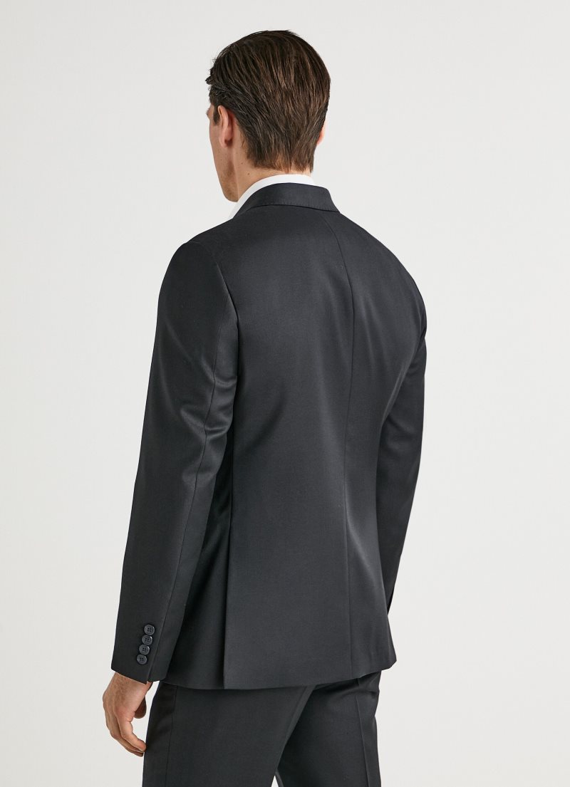 Hackett Blazer In Italian Fabric Kostymer Herr Svarta | QJAEML-134