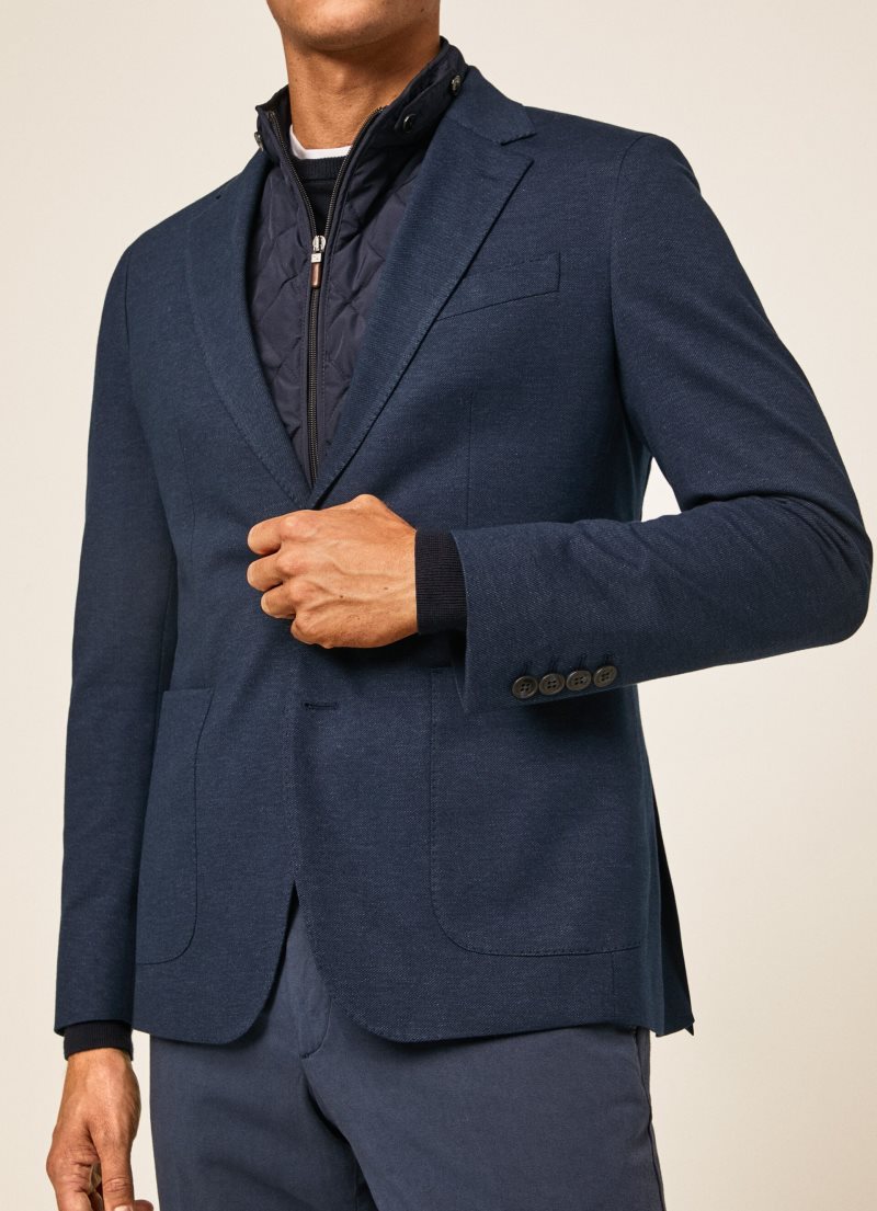 Hackett Blazer With Detachable Waistcoat Blazers Herr Blå | HVJKYD-980