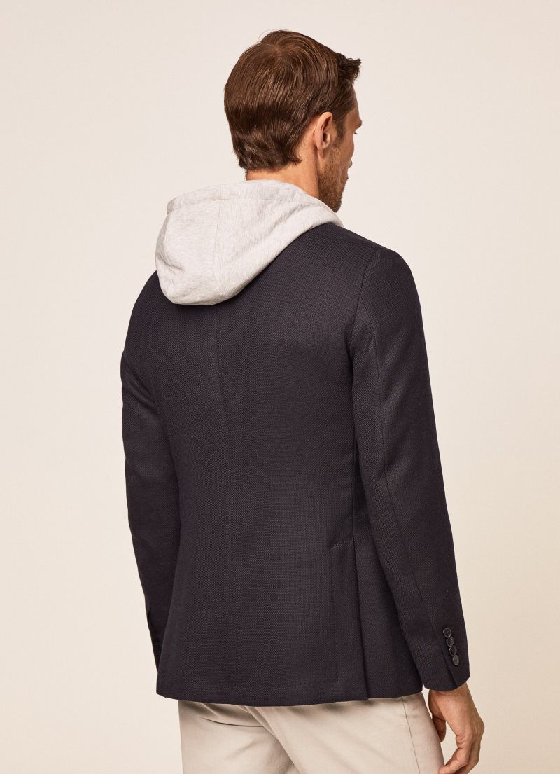 Hackett Blazer With Hood Blazers Herr Marinblå | UZGHQD-914