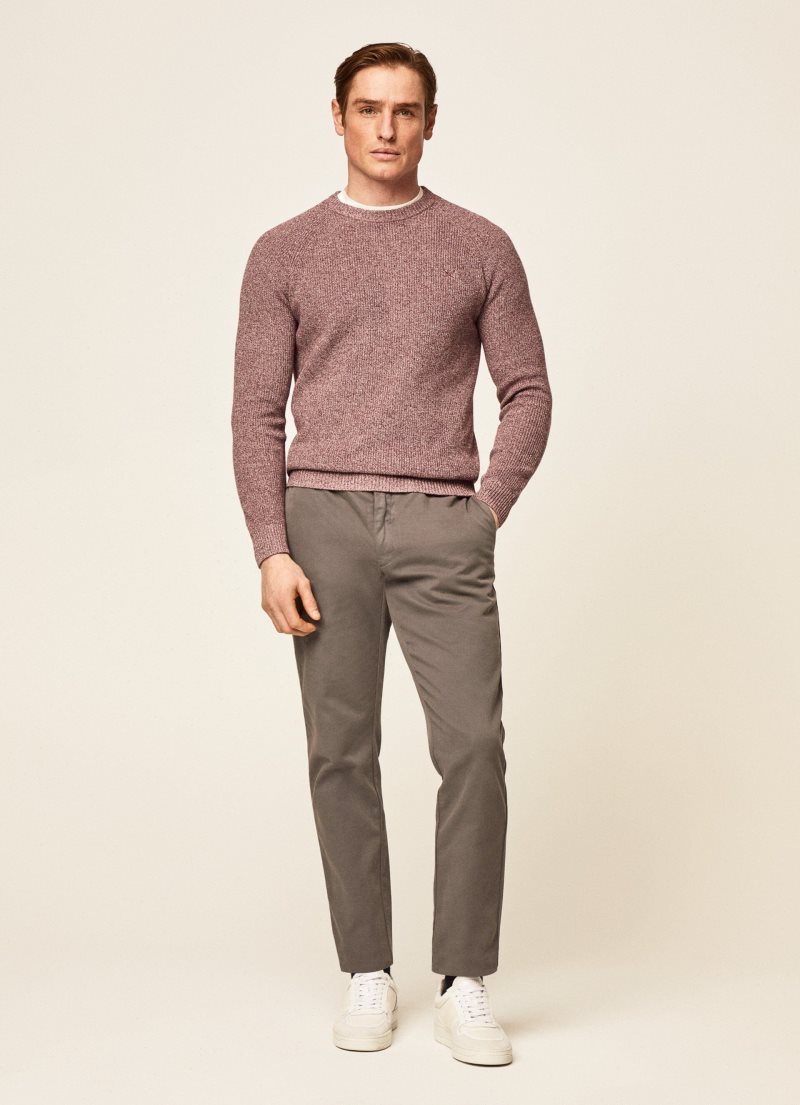 Hackett Bomull Jersey Stickat Herr | JNBCQE-425