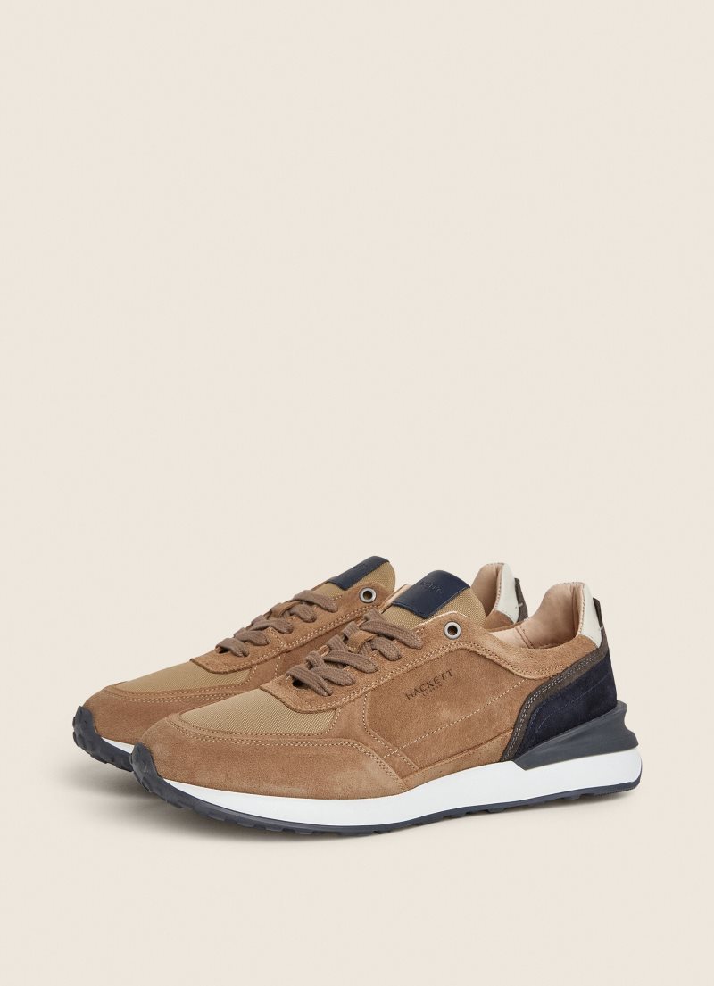 Hackett Combined Mocka Sneakers Casual Skor Herr Bruna | QZFXCB-721