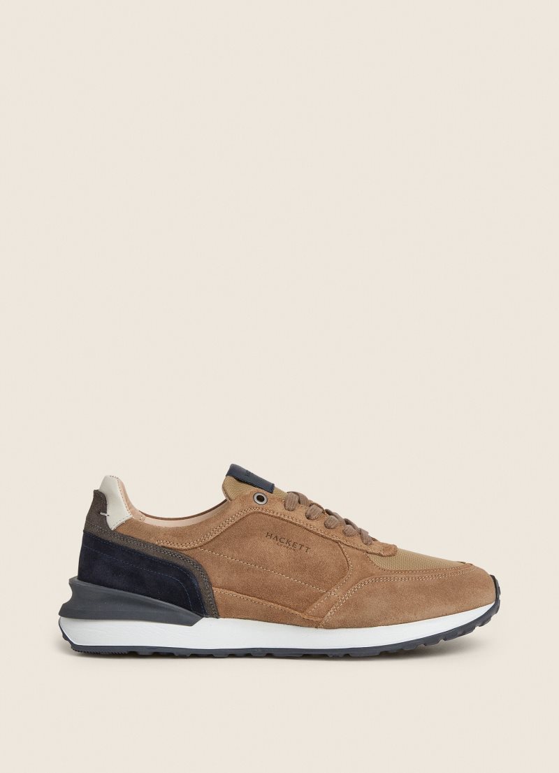 Hackett Combined Mocka Sneakers Casual Skor Herr Bruna | QZFXCB-721