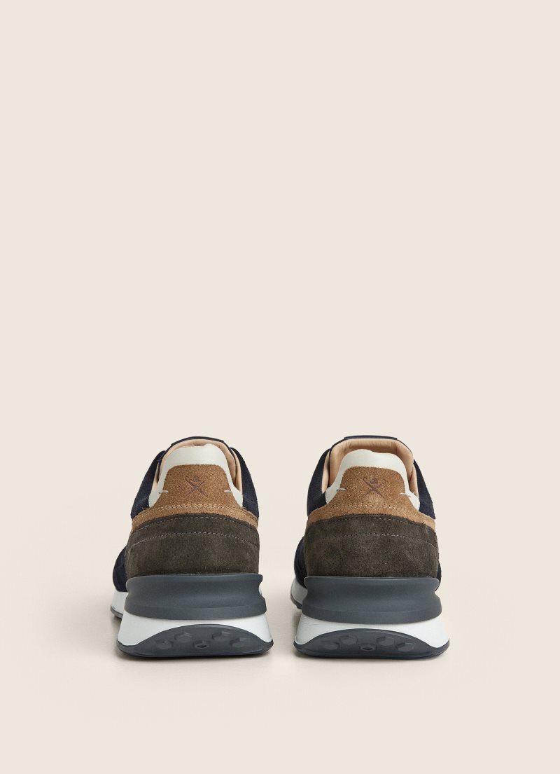 Hackett Combined Mocka Sneakers Casual Skor Herr Marinblå | UZCMEF-475