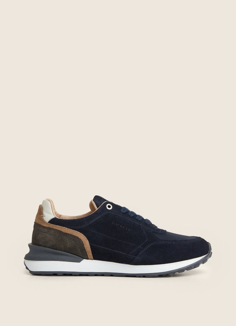 Hackett Combined Mocka Sneakers Casual Skor Herr Marinblå | UZCMEF-475