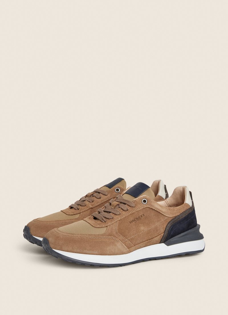 Hackett Combined Mocka Sneakers Träningsskor Herr Bruna | VLTEFC-571