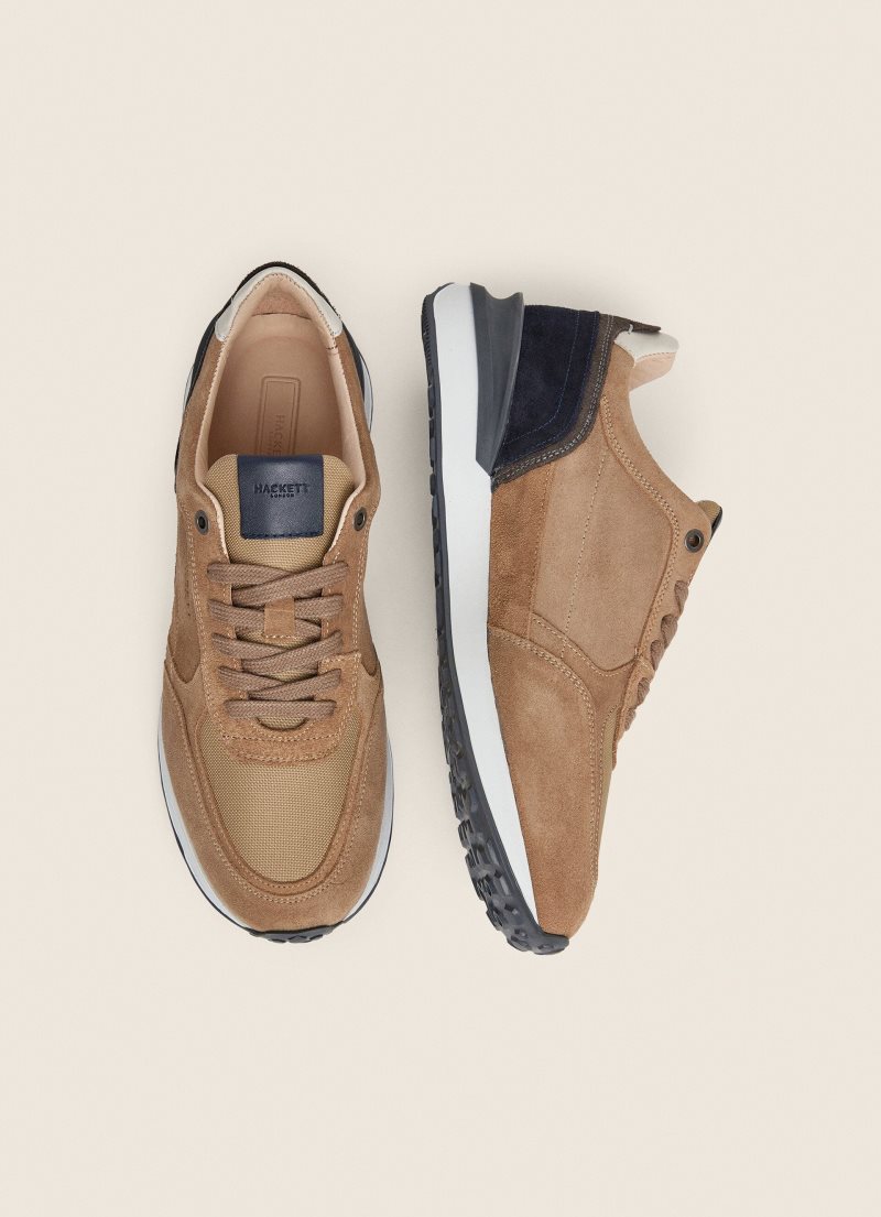 Hackett Combined Mocka Sneakers Träningsskor Herr Bruna | VLTEFC-571