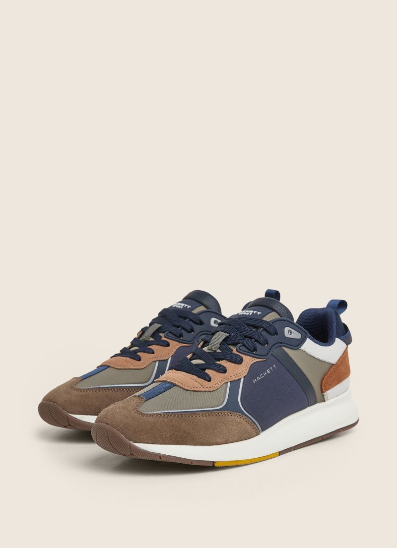 Hackett Combined Sneakers Casual Skor Herr Khaki Gröna | FGBTNU-467