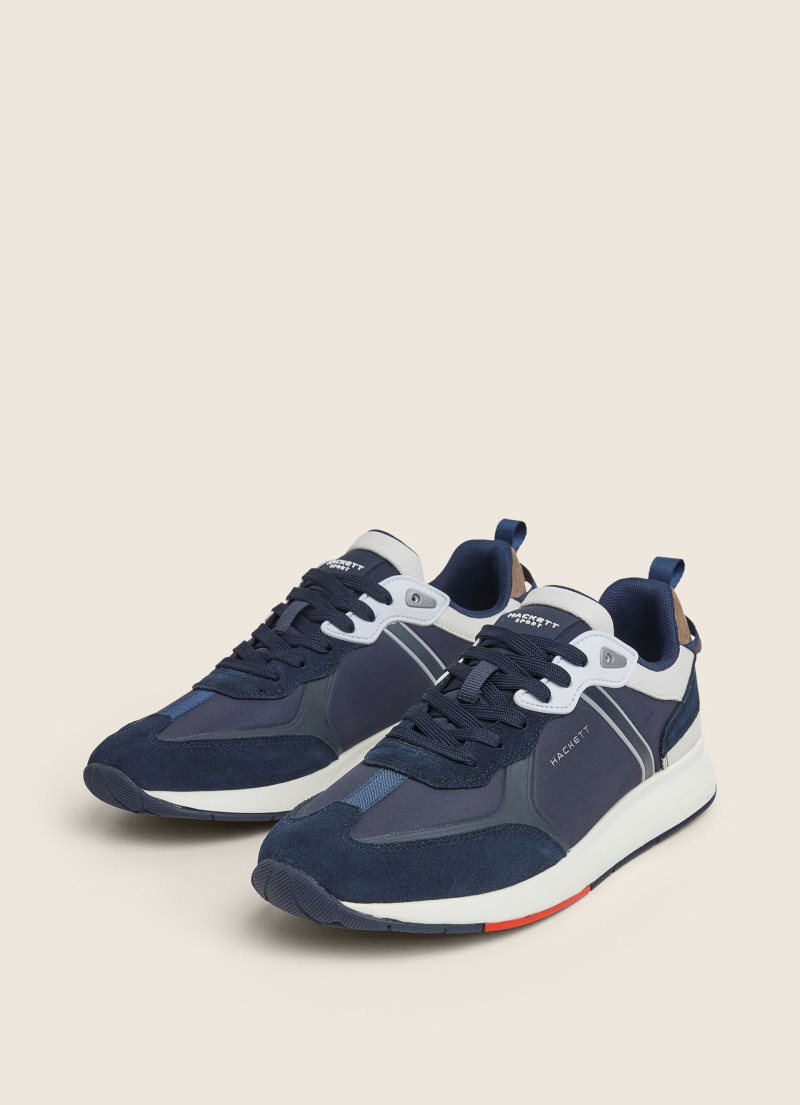 Hackett Combined Sneakers Casual Skor Herr Marinblå | MLXTFJ-685