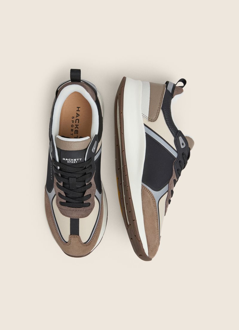 Hackett Combined Sneakers Casual Skor Herr Bruna | RJWBYZ-931