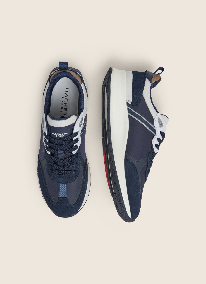 Hackett Combined Sneakers Träningsskor Herr Marinblå | IRGLQU-867