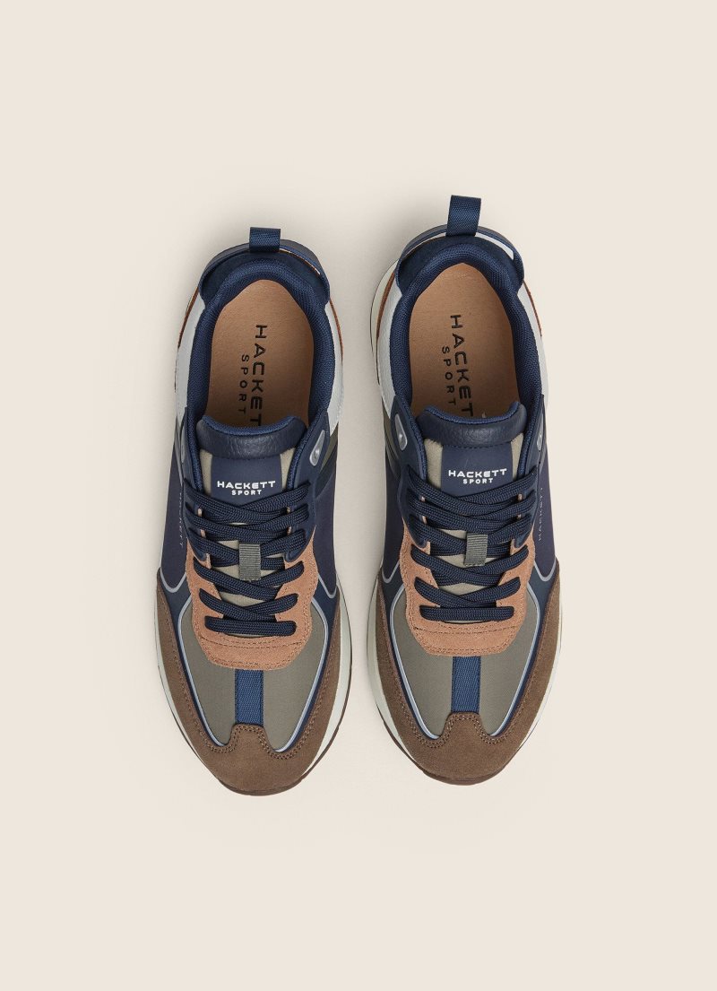 Hackett Combined Sneakers Träningsskor Herr Khaki Gröna | ZACNUT-916