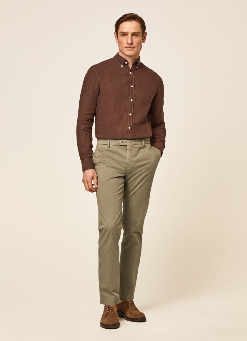 Hackett Core Kensington Slim Fit Långbyxor Herr | BVYSDG-179