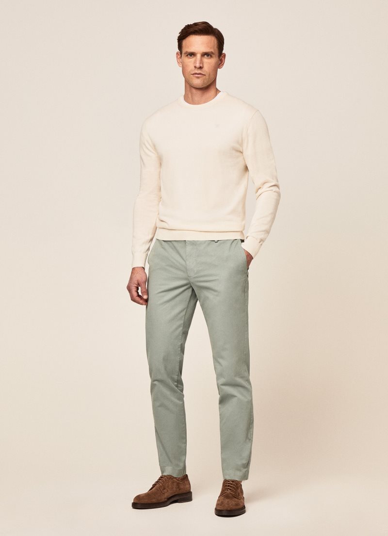 Hackett Core Kensington Slim Fit Långbyxor Herr Gröna | JWTISV-428