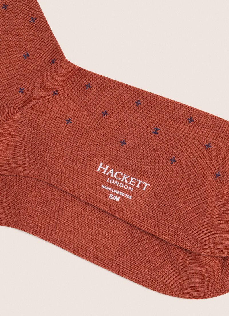 Hackett Cross Print Strumpor Herr | ROZXFH-618