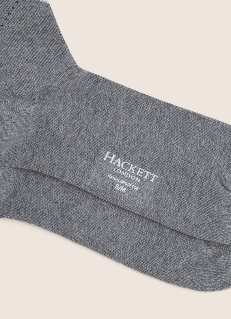 Hackett Diamond Print Strumpor Herr Grå | DMHYNW-209