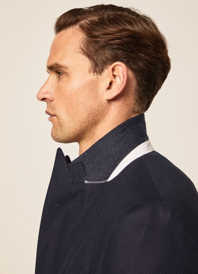 Hackett Double-button Blazers Herr Marinblå | NRBCVQ-207