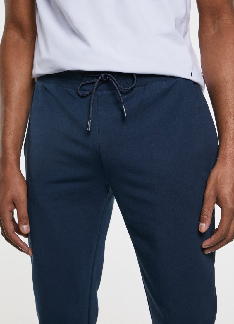 Hackett High Relief Logo Joggers Tröjor Herr Marinblå | JYLFQZ-457