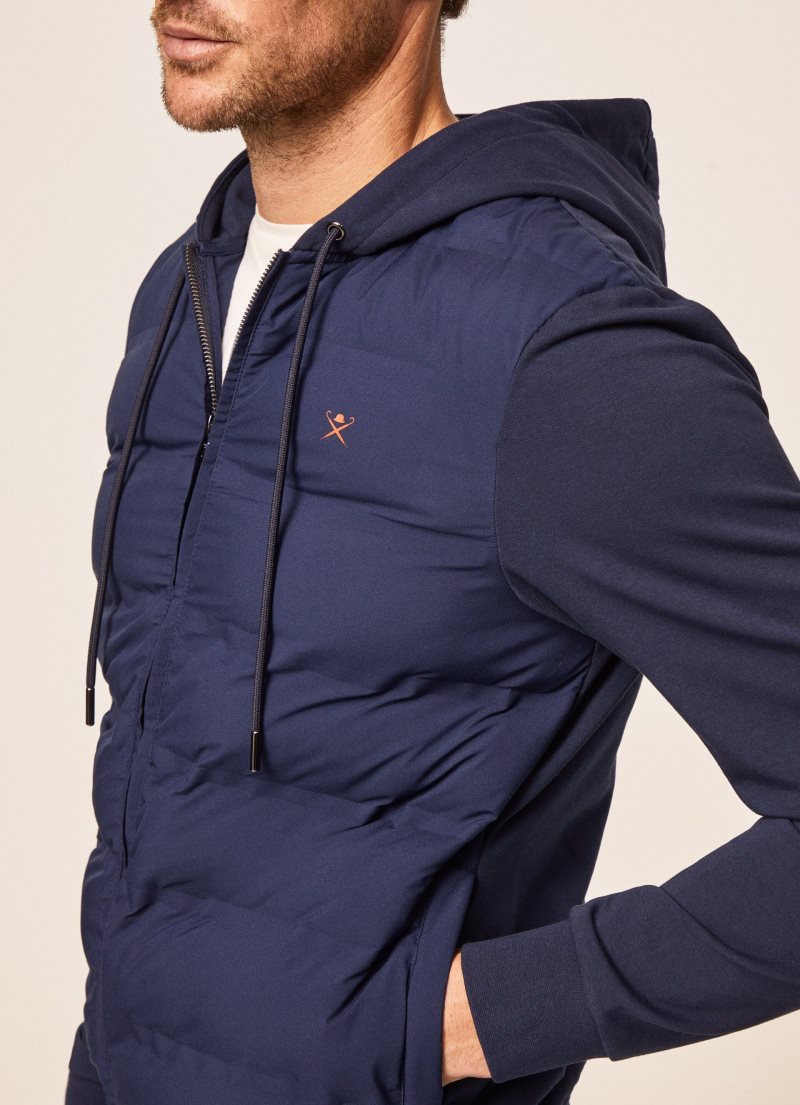 Hackett Hybrid Jacket Tröjor Herr Marinblå | VZIACE-894