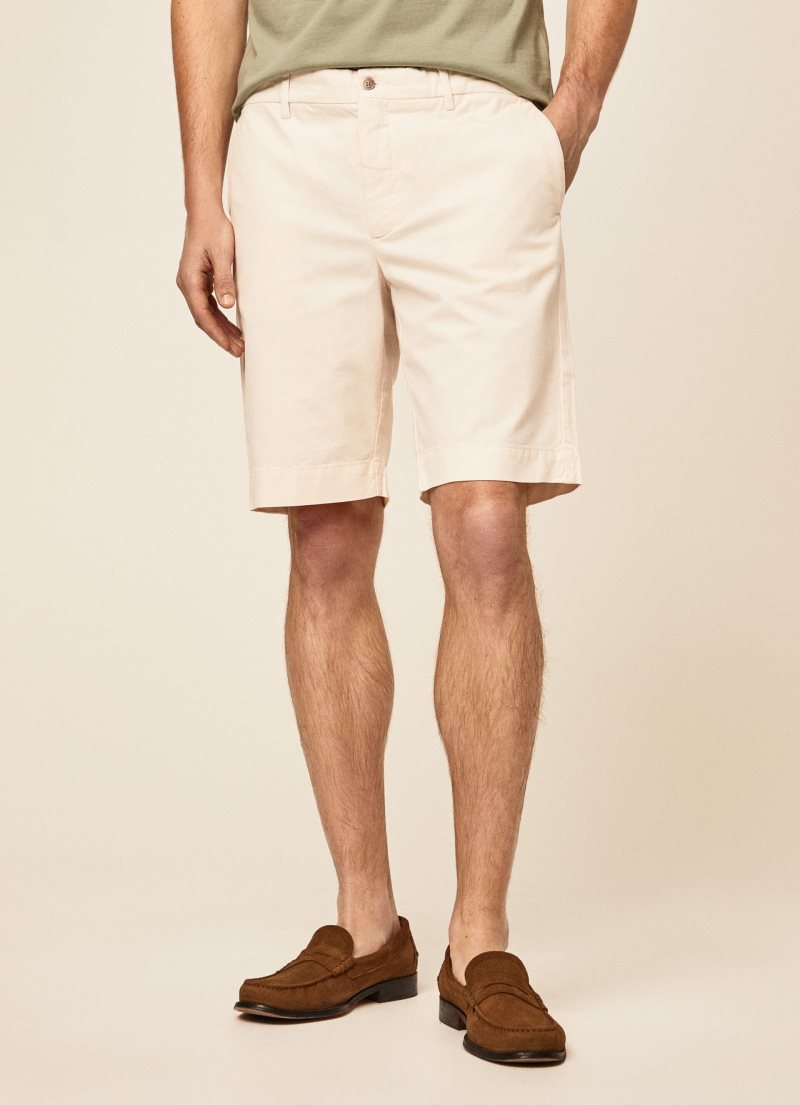 Hackett Klassiska Fit Shorts Herr Vita | UVRMWX-352