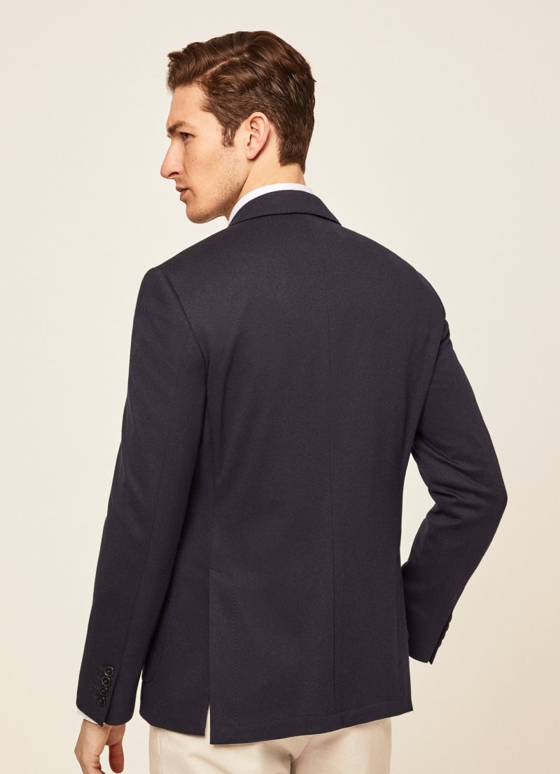 Hackett Knit Blazers Herr Marinblå | SPYADR-475