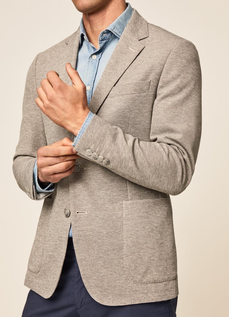 Hackett Knit Blazers Herr Olivgröna | VSXTBK-715