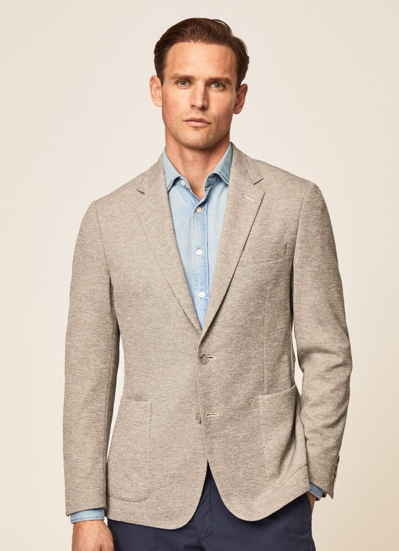 Hackett Knit Blazers Herr Olivgröna | VSXTBK-715